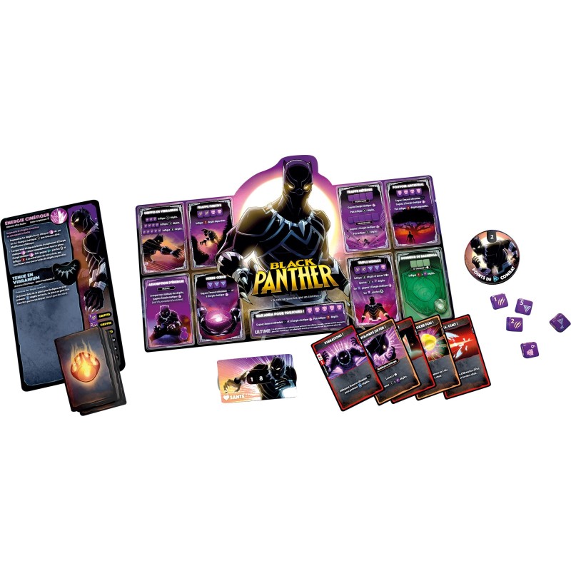 Dice Throne Marvel : Captain Marvel, Black Panther, Doctor Strange & Black Widow