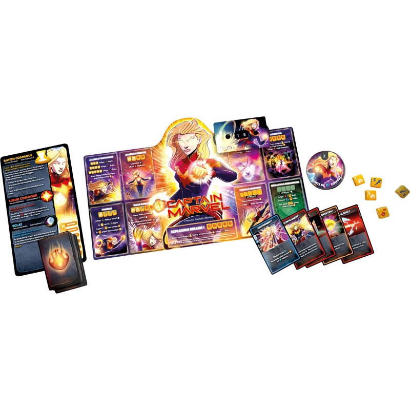 Dice Throne Marvel : Captain Marvel, Black Panther, Doctor Strange & Black Widow