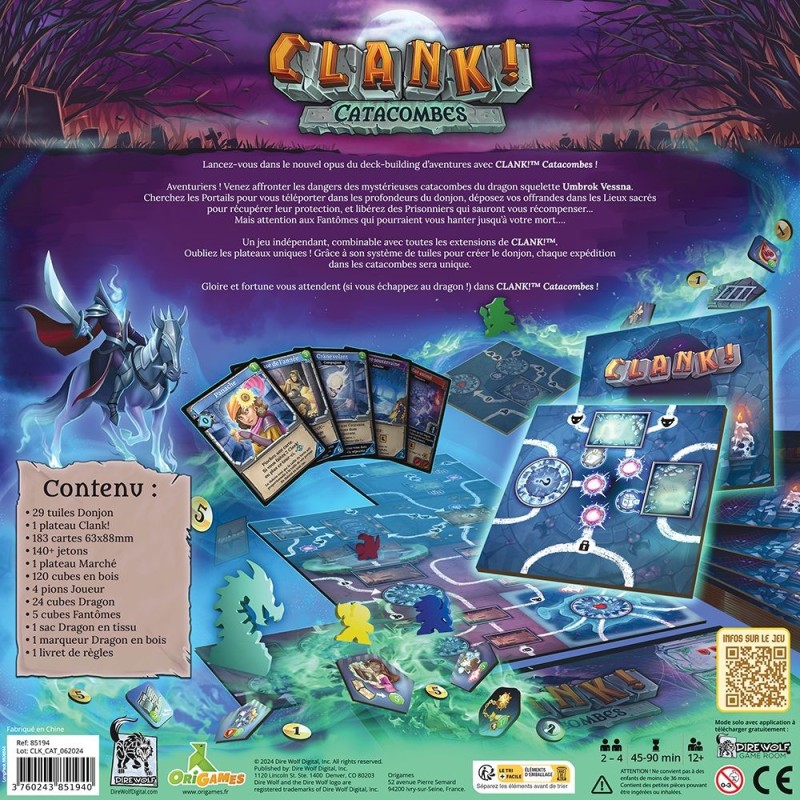 Clank! Catacombes : Le jeu de base