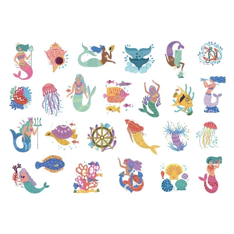 Mes p'tits tattoos - Sirènes et Océans