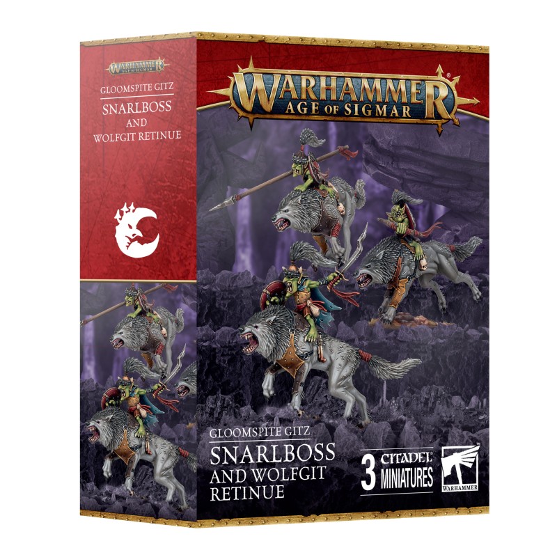 Age of Sigmar - Gloomspite Gitz : G/Gitz: Grogneboss et Suite de Vils-Leus