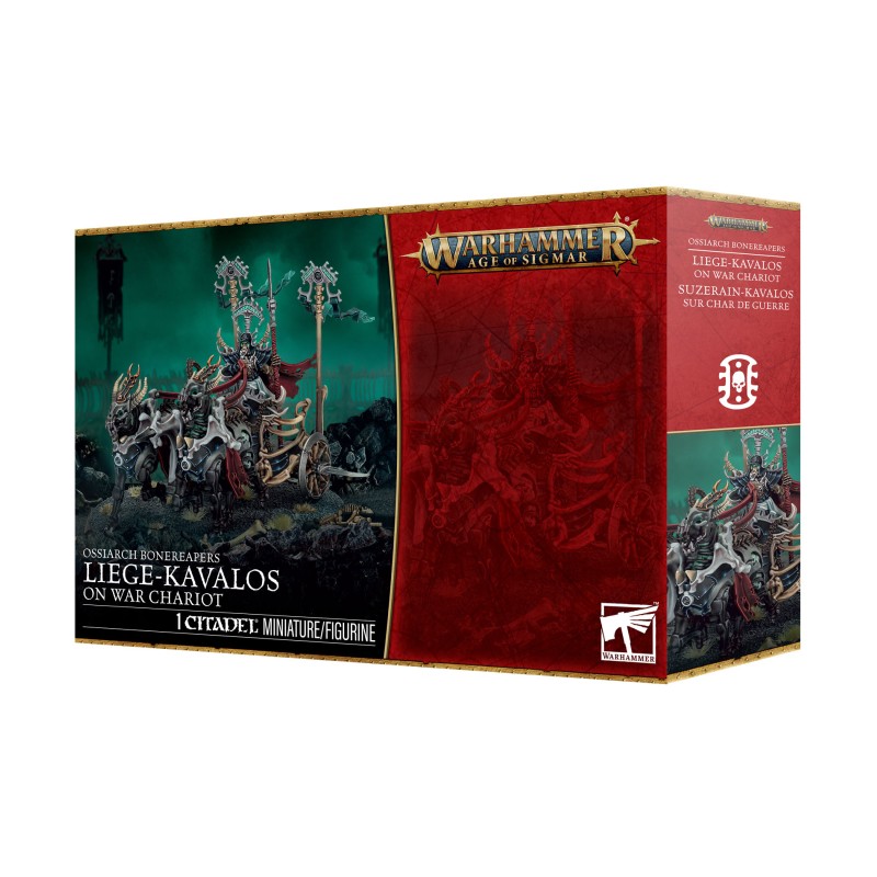 Age of Sigmar - Ossiarch Bonereapers : O/B: Suzerain-Kavalos sur Char de Guerre