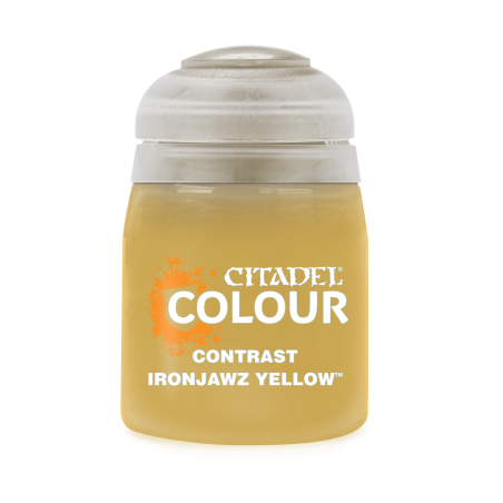 Warhammer Colour - Peinture Contrast : Ironjawz Yellow - 18 ml