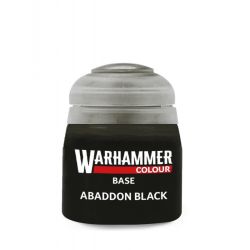 Warhammer Colour - Peinture Base : Abaddon Black - 12 ml