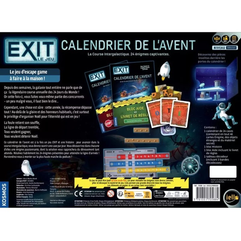 Exit : Calendrier de l'avant - La course Intergalactique