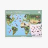 Moulin Roty - Mappemonde avec décalcomanies - Tout autour du monde