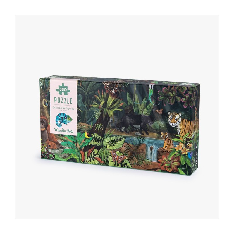 Moulin Roty - Puzzle - Dans la forêt tropicale (350 pièces) - Tout autour du monde
