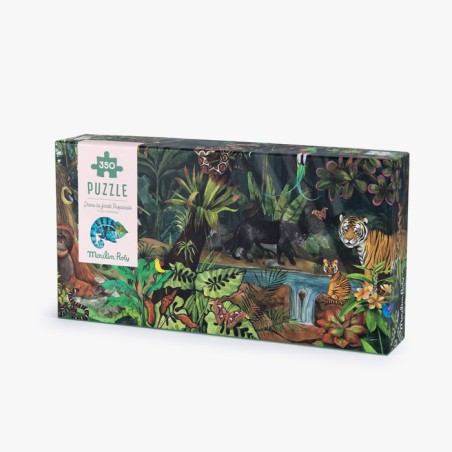 Moulin Roty - Puzzle - Dans la forêt tropicale (350 pièces) - Tout autour du monde