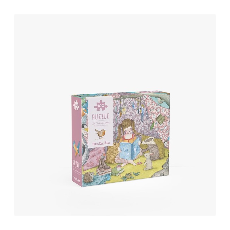 Moulin Roty - Puzzle - La cabane secrète (100 pièces) - Les Rosalies