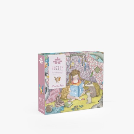 Moulin Roty - Puzzle - La cabane secrète (100 pièces) - Les Rosalies