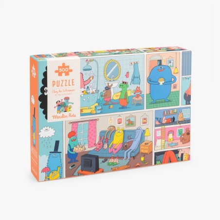 Moulin Roty - Puzzle - Chez les Schmouks (500 pièces) - Les Schmouks