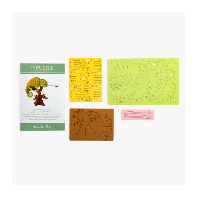 Caméléon 3D Puzzle - Tout autour du monde