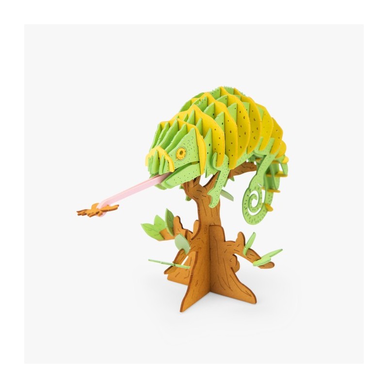 Caméléon 3D Puzzle - Tout autour du monde