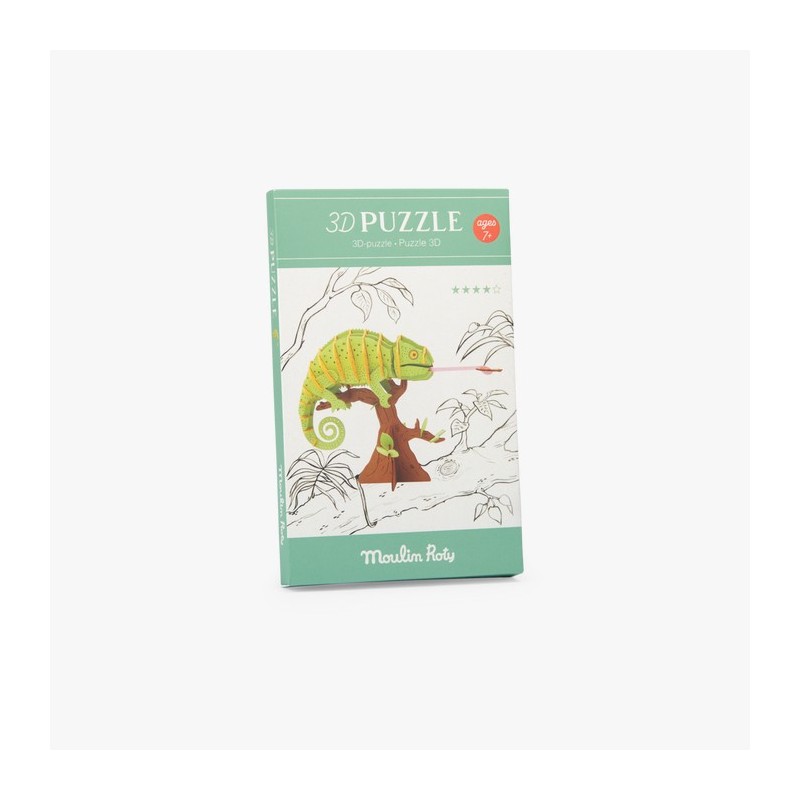 Caméléon 3D Puzzle - Tout autour du monde