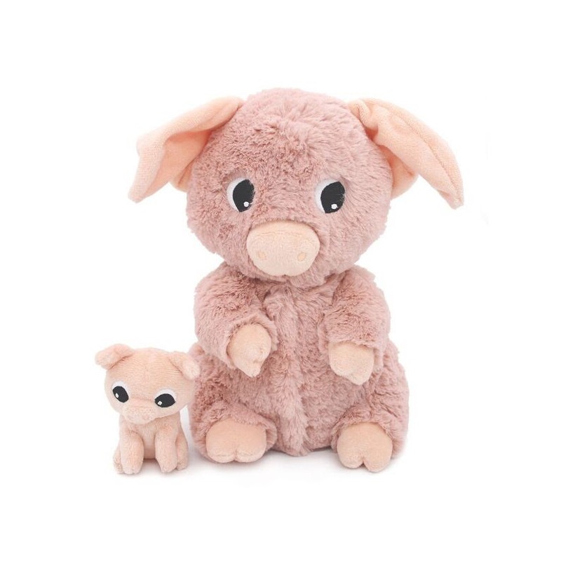 Peluche Ptipotos - Cochon maman & bébé