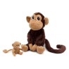 Peluche Ptipotos - Singe maman & bébé