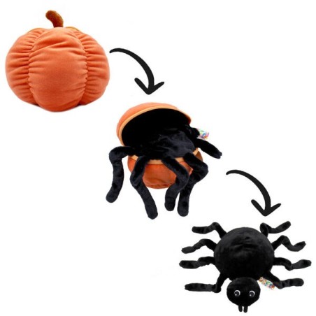 Peluche Flipetz Veggies - Araignée & Citrouille