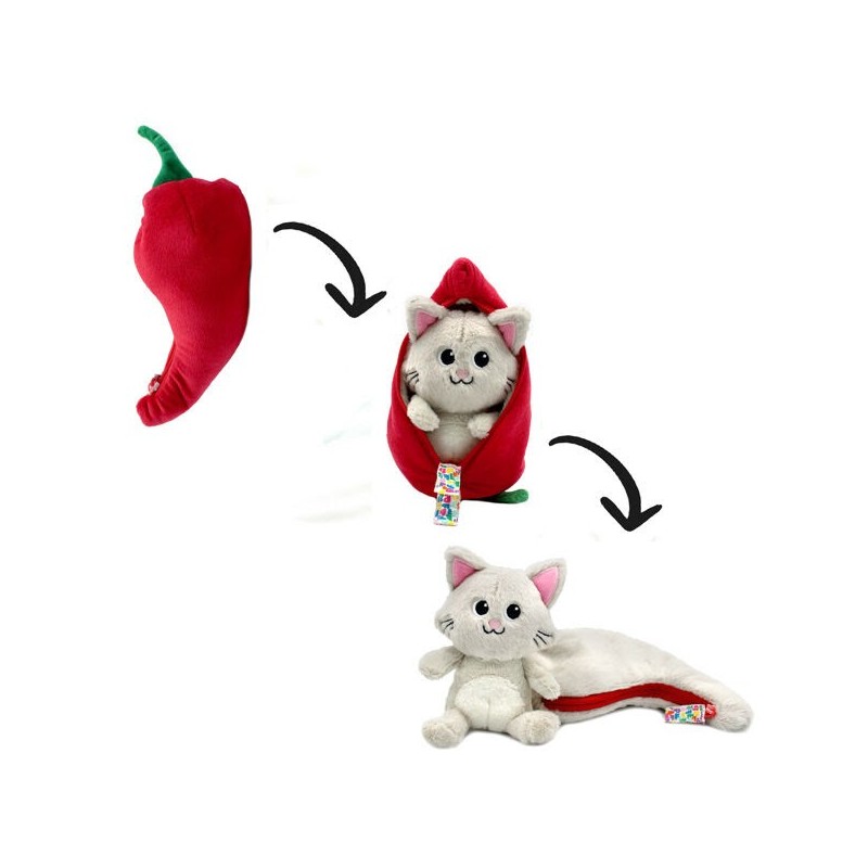 Peluche Flipetz - Chat & Piment