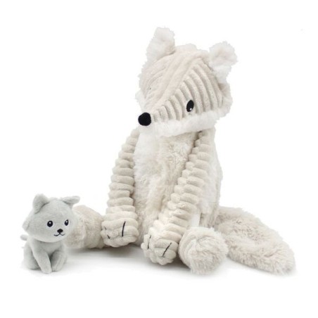 Peluche Ptipotos - Renard des neiges maman & bébé