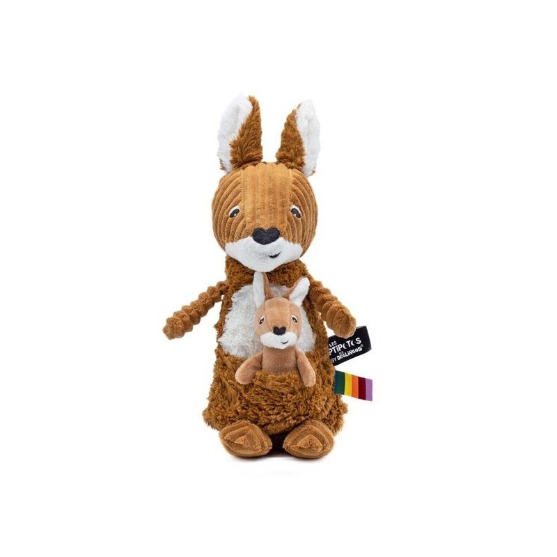 Peluche Ptipotos - Kangourou maman & bébé