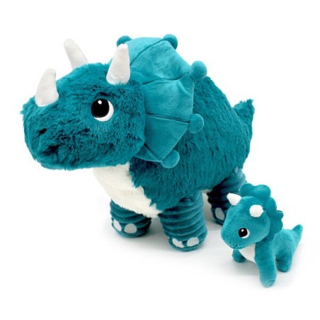 Peluche Ptipotos - Tricératops maman & bébé