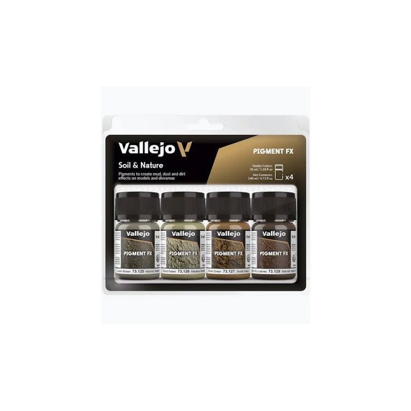 Vallejo - Pigment : Pigment Fx: Soil & Nature (4