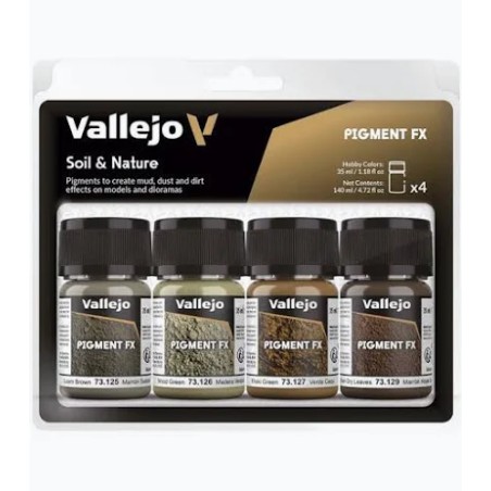 Vallejo - Pigment : Pigment Fx: Soil & Nature (4