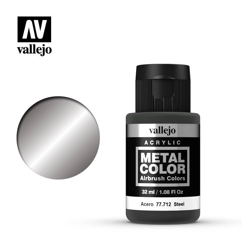 Vallejo - Peinture Metal Color : Steel 32 Ml