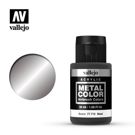 Vallejo - Peinture Metal Color : Steel 32 Ml