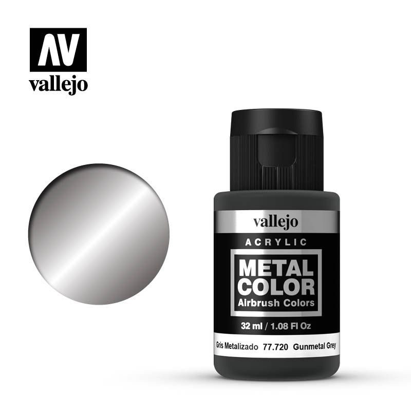 Vallejo - Peinture Metal Color : Gunmetal 32 Ml