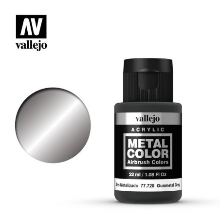 Vallejo - Peinture Metal Color : Gunmetal 32 Ml