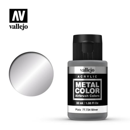 Vallejo - Peinture Metal Color : Silver 32 Ml