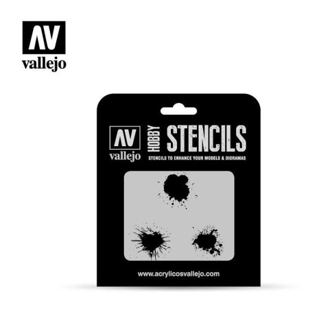 Vallejo - Pochoir : Vallejo Stencils: Paint Stain