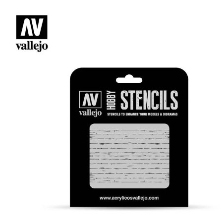 Vallejo - Pochoir : Vallejo Stencils: Wood Textur