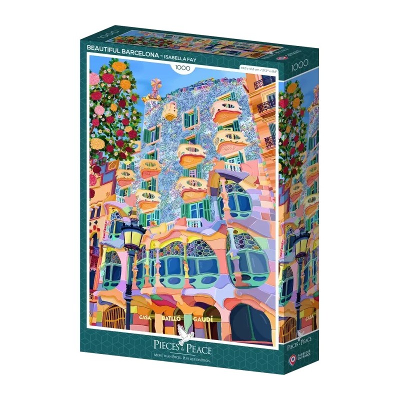 Puzzle Pieces&Peace - Magnifique Barcelone - 1000p.