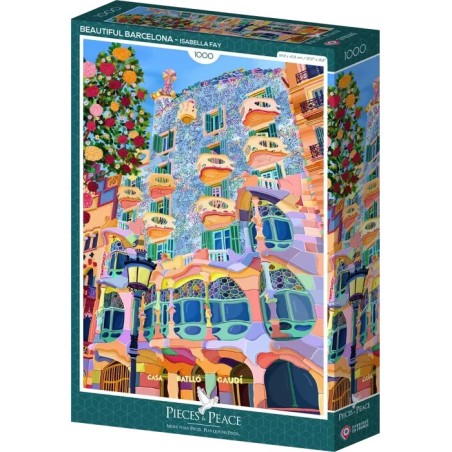 Puzzle Pieces&Peace - Magnifique Barcelone - 1000p.