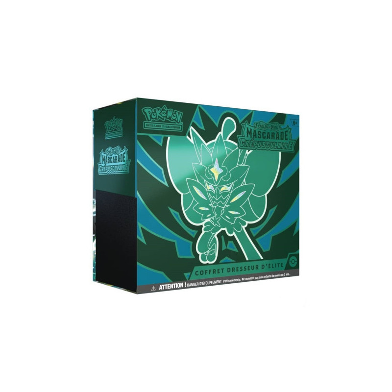 Pokémon - Coffret dresseur d'Elite 9 boosters Mascarade crépusculaire - Français