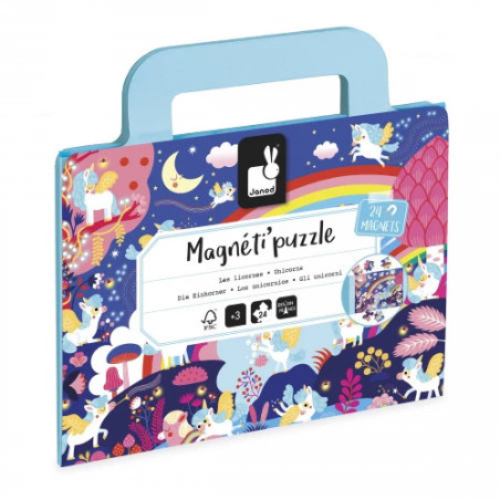 Magnéti'Puzzle - Licornes - 24p.