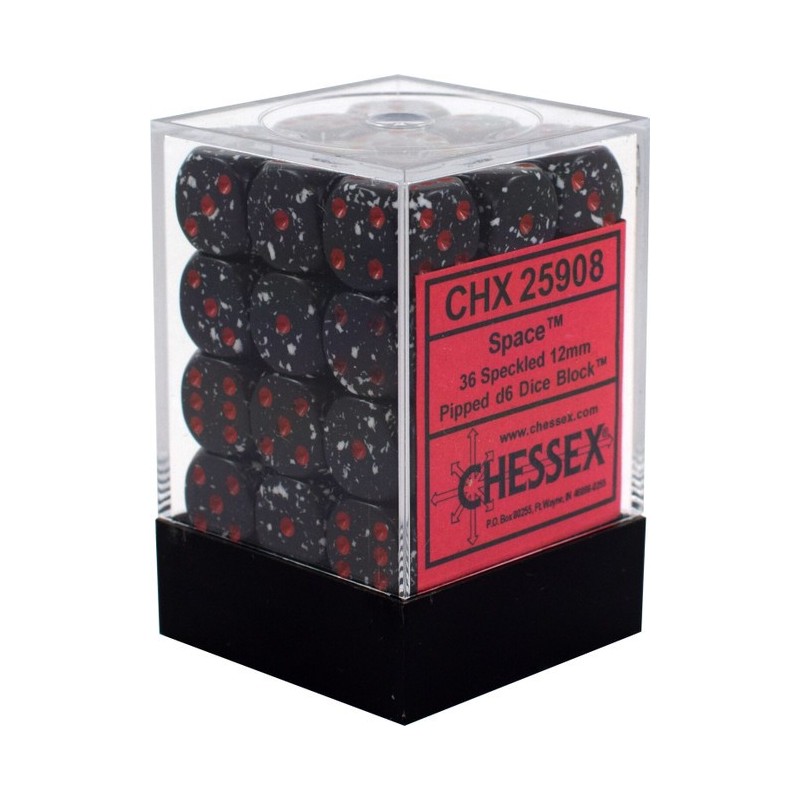 Chessex - Set de 36 dés 6 Granite