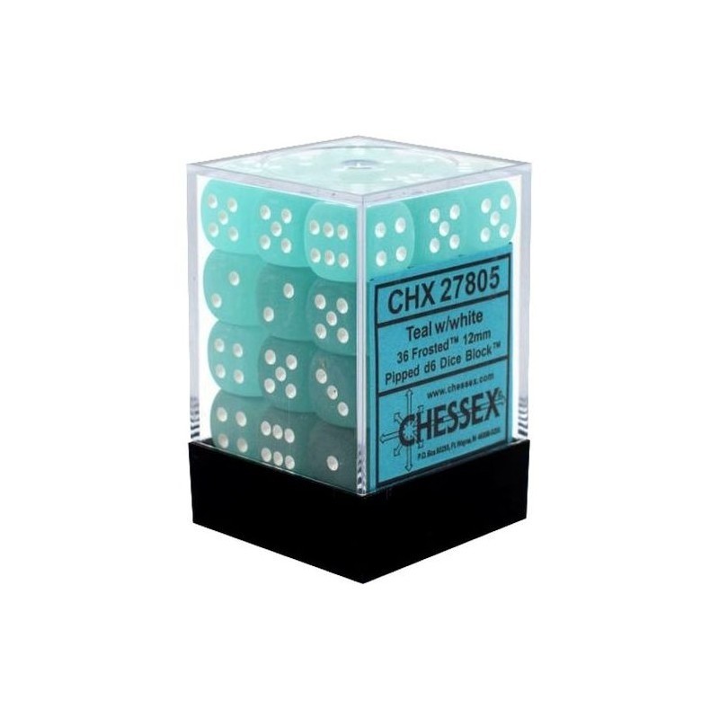 Chessex - Set de 36 dés 6 Frosted/Vortex/Luminary