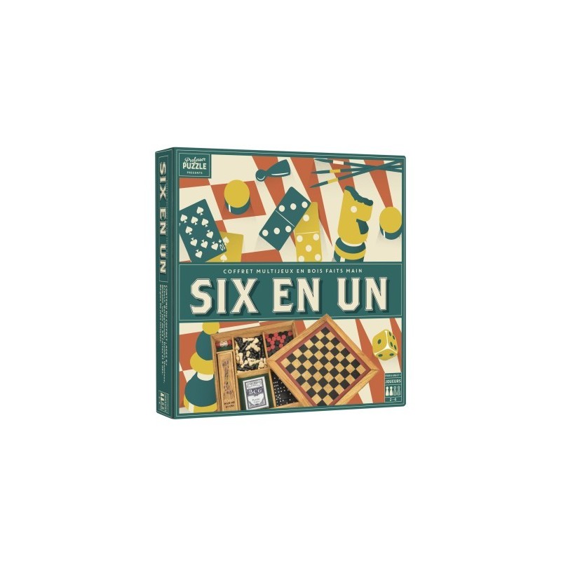 Six en un - coffret bois fait main