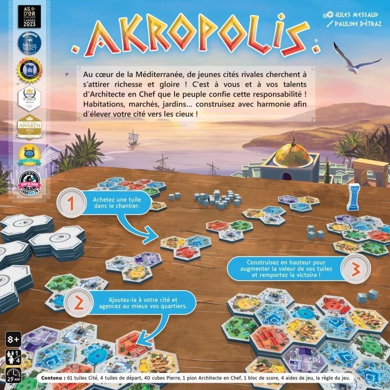 Akropolis – Jeu de stratégie et construction | Bol de Jeux