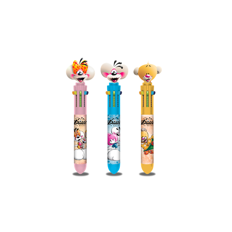 Stylo 3D 10 couleurs Diddl