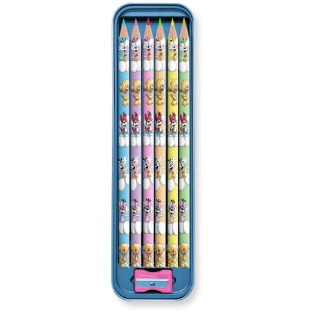 Plumier métal 6 crayons de couleur Diddl