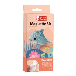 Maquette Dauphin Bois Adhésifs 3D