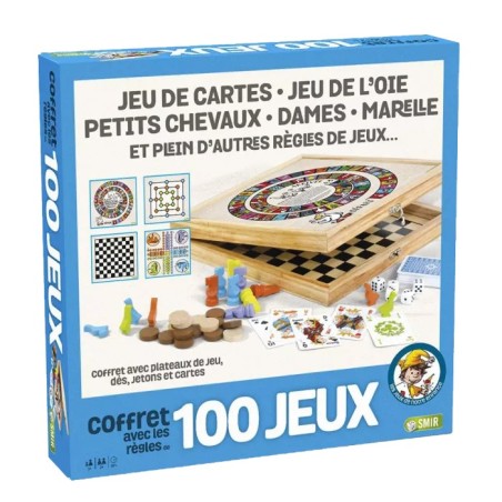 Coffret 100 jeux en bois