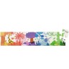 Puzzle Panoramique - La jungle arc-en-ciel - 24p.