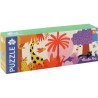 Puzzle Panoramique - La jungle arc-en-ciel - 24p.
