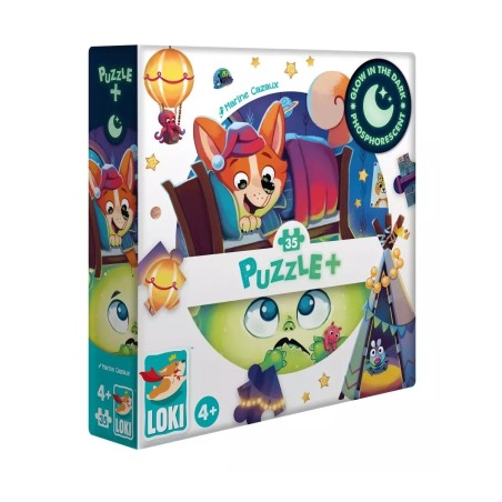 Puzzle+ : Loki et les monstres sous le lit 35p. Phosphorescent