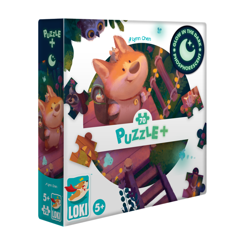 Puzzle+ : Loki explore la cabane 70p. Phosphorescent